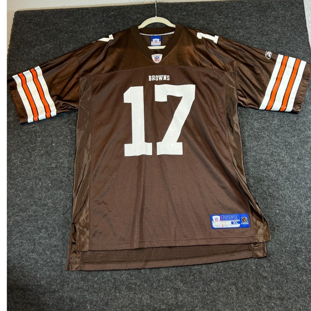 NFL Cleveland Browns Braylon Edwards #17 Jersey Mens XL Brown Reebok Football